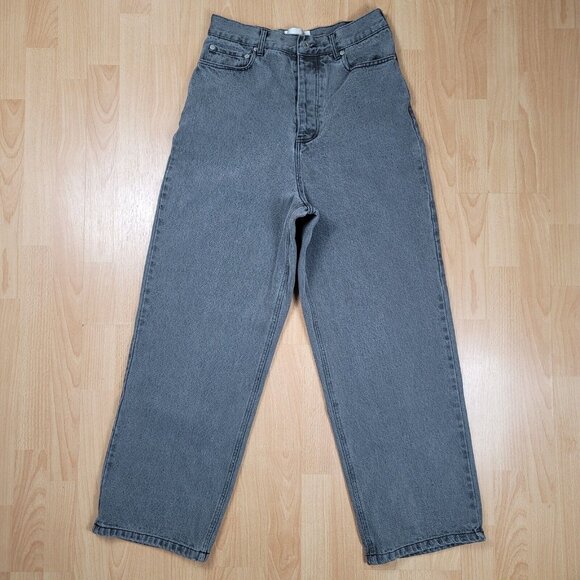 Vuja de Jeans Men's XS 30x29 Wes Relaxed Wide Baggy Button Fly Japanese Designer